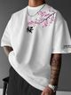 Om Ji Fassion Men White Cotton Blend T-Shirt - Image 7