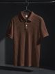 Try This Men Brown Multicolor Polo Neck T-Shirt - Image 8