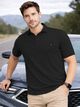 VeBNoR Men Black Polyester Polo Neck T-Shirt - Image 8