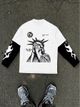 Eddicted Men White Cotton Blend T-Shirt - Image 8