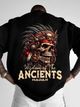 HADAR Men Navy Blue Cotton Blend T-Shirt - Image 8