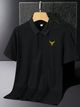 Amaran Men Black Cotton Polo Neck T-Shirt - Image 8