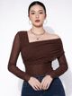 urban streetwear Women Brown Top - Image 8