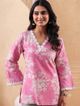 FABRICFETCH TEXTILES Women Pink Printed Top - Image 8