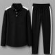 Lookberry Men Black Striped Night Suit Set - Image 7