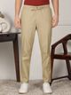 FUBAR Men Slim Fit Light Green Linen Trousers - Image 7