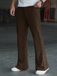 Plus91 Men Loose Fit Black Lycra Blend Trousers - Image 8