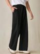 Broadstar Men Straight Fit Black Polyester Trousers - Image 7