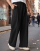 Broadstar Men Straight Fit Black Polyester Trousers - Image 8