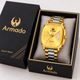 ARMADO Daniel Clarion Square Dial Day-Date Gold Watch - Image 8
