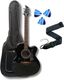 KADENCE KAD-BLK-EQ-C Acoustic Guitar - Image 8