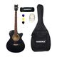 REVEL 38 Inch Cutaway Acoustic Guitar Whitewood - Image 8