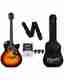 BLUEBERRY 38C Classic Brown, 38 Inch Acoustic Guitar Linden Wood Plastic Right Hand Orientation (Brown) - Image 7