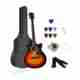 Juarez JRZ38C/BK Linden Wood Acoustic Guitar - Image 7