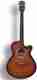 intern INT-38C-BK Acoustic Guitar Linden Wood Rosewood Right Hand Orientation (Black) - Image 7