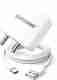 Flipkart SmartBuy 65 W Supercharge 3 A Wall Charger for Mobile with Detachable Cable (White) - Image 2
