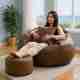 GIGLICK 4XL Black Bean Bag Chair - Image 7