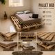 Knowk knock 4x6 ft Pine Wood Pallet Bed - Image 7