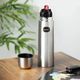 MILTON Flip Lid 1000 Thermosteel Water Bottle, 1L, Silver - Image 4