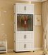 Sasimo 4-Door 4-Shelf Plastic Foldable Wardrobe - Image 8