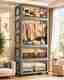 Sasimo 4-Door 4-Shelf Plastic Wardrobe - Image 7