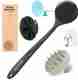 Alvita Silicon Shower Bath Back Brush+Body Scrubber+Scalp Massager+Hooks+Face Scrubber (5 Items in the set) - Image 2
