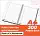 UNIQPAL NOTEBOOK A4 Notebook RULED /Single Line 200 Pages (Multicolor, Pack of 4) - Image 2
