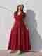 METRONAUT Women A-line Maroon Maxi Dress - Image 5