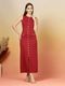 SoniyasKurti Pink Fit and Flare Midi Dress - Image 8
