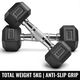 JMB 30kg Adjustable Dumbbell Set with PVC Plates and 3ft Rod - Image 7