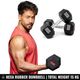 FITRXX 5kg Rubber Coated Bouncer Dumbbells Pair - Image 5