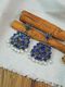 Vastaraj Aarvi Maroon Charm Blue Sapphire Alloy Earring Set - Image 5