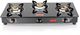 Pigeon Combo - Brunet Cooktop + Flat tawa 250 + Fry Pan 240 Glass Manual Gas Stove (3 Burners) - Image 4