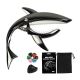 Pleasure Acoustic Guitar Capo for Ukulele with Automatic Digital Guitar Tuner and Picks Clutch Guitar Capo (Black) - Image 8