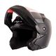 VEGA Crux Dual Visor Motorbike Helmet (Gloss Black) - Image 8