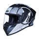 SMK Stellar Motorbike Helmet Grey Black - Image 8