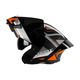 Steelbird SBA-7 Huracan ISI Certified Men and Women Flip-Up Sun Shield Motorbike Helmet (Glossy Black Grey) - Image 8
