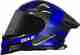 FOROLY Wonder Full Face Spoiler ABS Material with Rainbow visor Motorbike Helmet (Blue) - Image 2