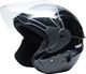 Agx Rado Black with Anti UV PC Visor ABS Material Unisex Motorbike Helmet (Jet Black) - Image 4