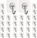 PYORIT Heavy Duty Hooks for Hanging Keys Coats Hats Bags Ceiling Kitchen Accessories Hook 50 (Pack of 50) - Image 8