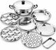 Sambhavnath Multi Kadai Idli Make Dhokla & Patra Plates Idli Maker (7 Plates ,14Idlis) Induction & Standard Idli Maker (7 Plates , 14 Idlis ) - Image 3