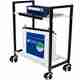 Flipkart SmartBuy Heavy-Duty Inverter Trolley Stand with Wheels | Rust-Proof Base Trolley for Inverter and Battery (Blue, White) - Image 2