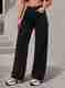 KASHIAN Women Wide Leg High Rise Grey Jeans - Image 7