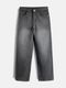 itup Men Loose Fit Mid Rise Grey Jeans - Image 8