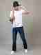 Trimted Men Flared Mid Rise Blue Jeans - Image 7