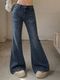 Women Loose Fit High Rise Blue Jeans - Image 8