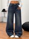 Defrost Jeans Women Loose Fit High Rise Blue - Image 8