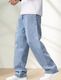 HITBULL Men Straight Fit Mid Rise Grey Jeans - Image 4