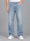 SHRIVAN Men Wide Leg High Rise Green Jeans - Image 4