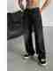 Veliume Men Black Wide Leg Mid Rise Jeans - Image 5